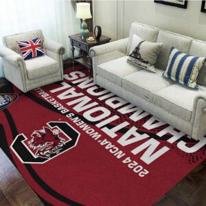 South Carolina Gamecocks Women's Basketball Rectangular Rug Floor Decor GRR1093