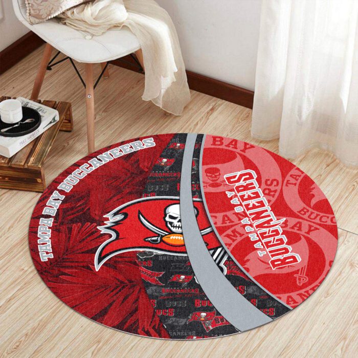 Tampa Bay Buccaneers Premium Round Rug Floor Decor SRR1173