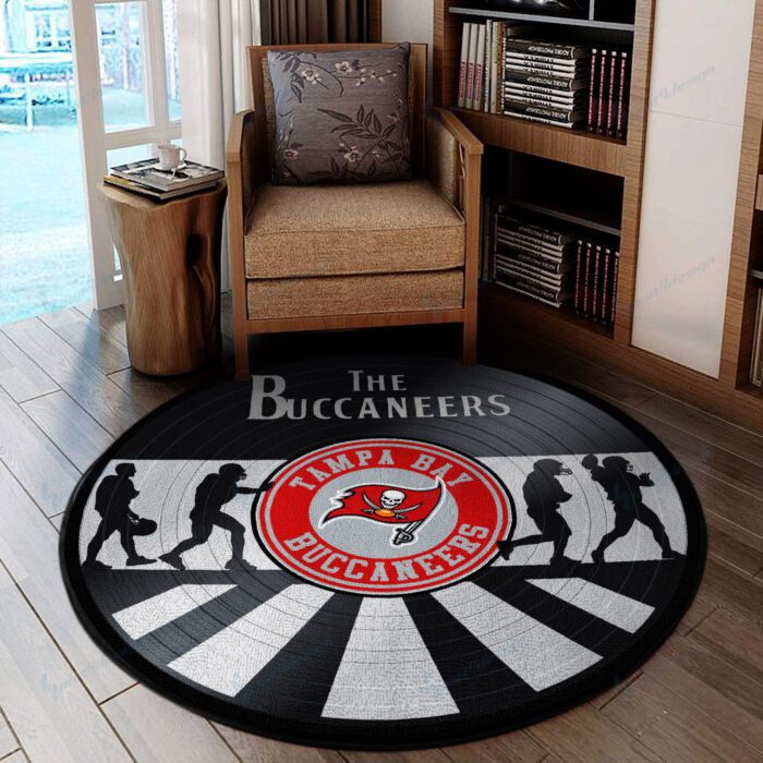 Tampa Bay Buccaneers Premium Round Rug Floor Decor SRR1179