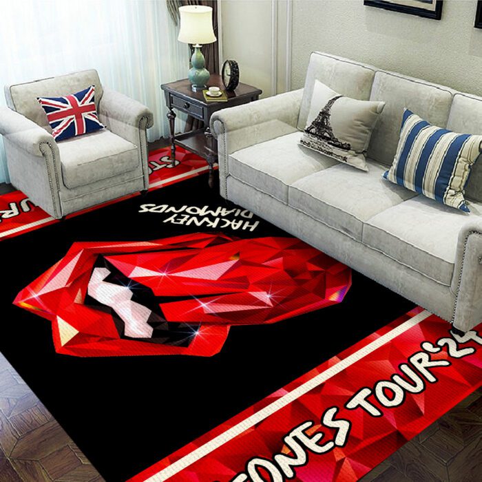 The Rolling Stones Rectangular Rug Floor Decor GRR1107