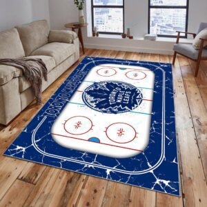 Toronto Maple Leafs Rectangular Rug Floor Decor GRR1140