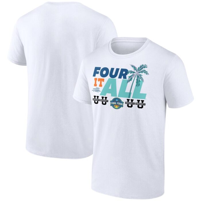 2025 NCAA Women's Basketball Tournament March Madness Final Four Group Four It All T-Shirt - White