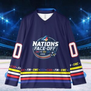 4 Nation Tournament Hockey Jersey National Gift 2025 Ice Hockey Memorial