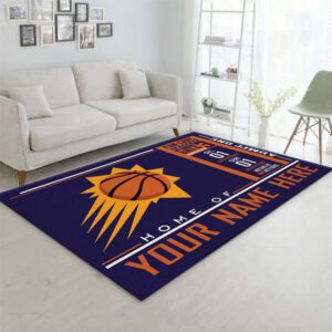 Customizable Phoenix Suns Wincraft Personalized NBA Rug Bedroom Rug R1929