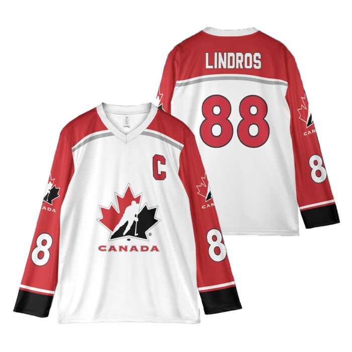 Eric Lindros Hockey Jersey Retro 90S Canada Team Jersey 4 Nation Face Off