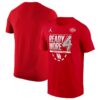 Houston Cougars Jordan Brand 2025 NCAA Men's Basketball Tournament March Madness Final Four Regional Champions Locker Room T-Shirt - Red