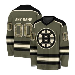 NHL Boston Bruins Special Camo V-neck Hockey Jersey FHJ301