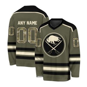 NHL Buffalo Sabres Special Camo V-neck Hockey Jersey FHJ301