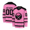 NHL Buffalo Sabres Special Pink V-neck Hockey Jersey FHJ301