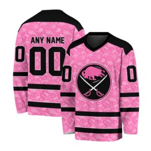 NHL Buffalo Sabres Special Pink V-neck Hockey Jersey FHJ301