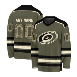 NHL Carolina Hurricanes Special Camo V-neck Hockey Jersey FHJ301