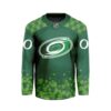 NHL Carolina Hurricanes Special Design For St.Patrick's Day Hockey Jersey Collar Logo FHC1004