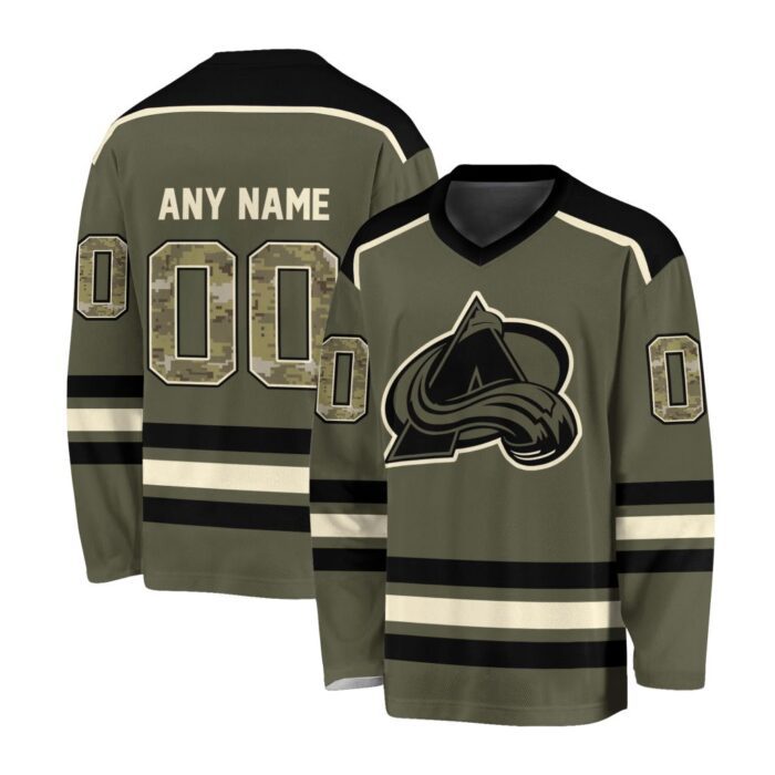 NHL Colorado Avalanche Special Camo V-neck Hockey Jersey FHJ301