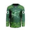 NHL Columbus Blue Jackets Special Design For St.Patrick's Day Hockey Jersey Collar Logo FHC1004