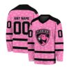 NHL Florida Panthers Special Pink V-neck Hockey Jersey FHJ301
