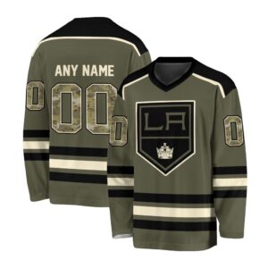 NHL Los Angeles Kings Special Camo V-neck Hockey Jersey FHJ301