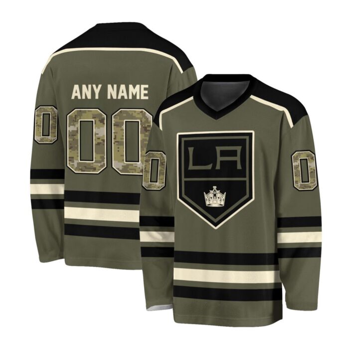 NHL Los Angeles Kings Special Camo V-neck Hockey Jersey FHJ301