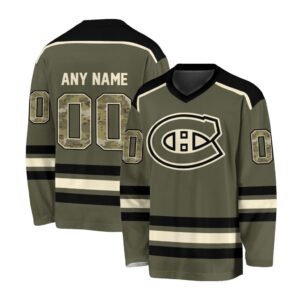 NHL Montreal Canadiens Special Camo V-neck Hockey Jersey FHJ301