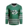 NHL Nashville Predators Special Design For St.Patrick's Day Hockey Jersey Collar Logo FHC1003