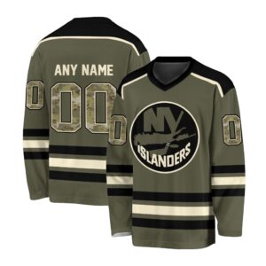 NHL New York Islanders Special Camo V-neck Hockey Jersey FHJ301
