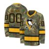 NHL Pittsburgh Penguins Special Camo Design V-neck Hockey Jersey FHJ302