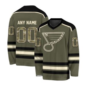 NHL St. Louis Blues Special Camo V-neck Hockey Jersey FHJ301