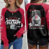 Ohio State Buckeyes Football Round Neck Raglan Sleeve Sweatshirt NCT1043