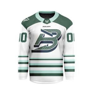 PWHL Boston Fleet Personalized 2024-2025 Away Hockey Jersey Collar Logo