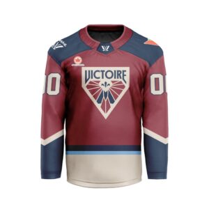 PWHL Montreal Victoire Personalized 2024-2025 Home Hockey Jersey Collar Logo