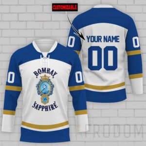 Personalized Bombay Sapphire Lace Hockey Jersey