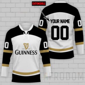 Personalized Guinness Beer Lace Hockey Jersey