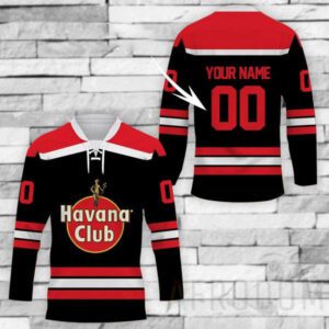 Personalized Havana Club Rum Lace Hockey Jersey