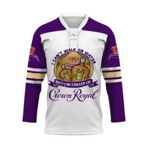 Personalized I Can Stagger On Crown Royal Lace Hockey Jersey