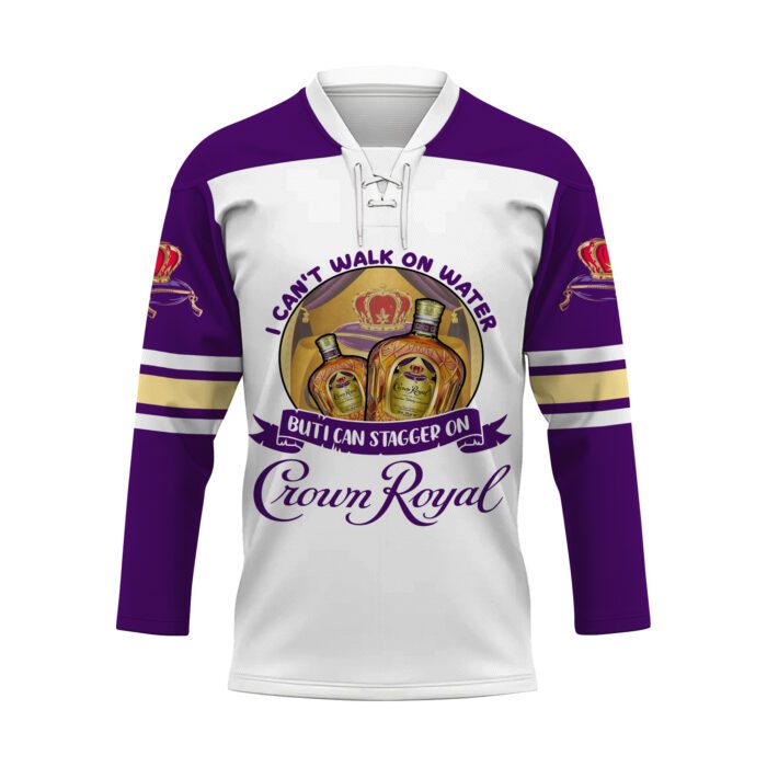 Personalized I Can Stagger On Crown Royal Lace Hockey Jersey