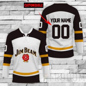 Personalized Jim Beam Lace Hockey Jersey