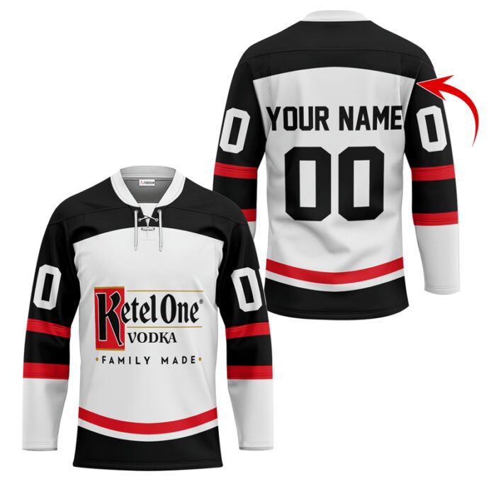 Personalized Ketel One Lace Hockey Jersey