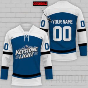 Personalized Keystone Light Lace Hockey Jersey