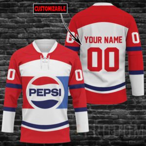 Personalized Pepsi Lace Hockey Jersey