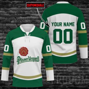 Personalized Pilsner Urquell Beer Lace Hockey Jersey