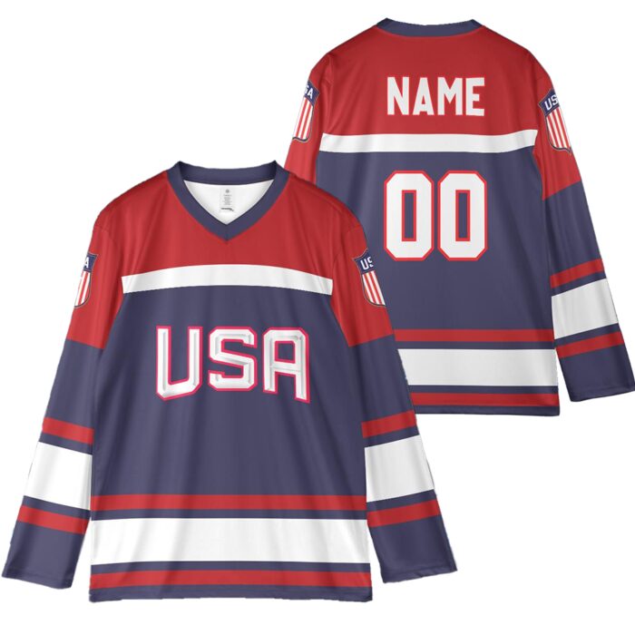 Team Usa Hockey Jersey 4 Nations Tournament Face Offs 2025 Ice Hockey