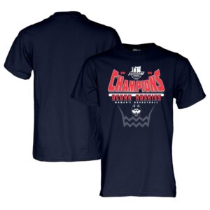 UConn Huskies Blue 84 2025 Big East Women's Basketball Conference Tournament Champions T-Shirt - Navy