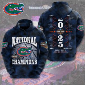 Florida Gators Men's Basketball National Champion March Madness 2025 Performance Unisex Hoodie CLO5026