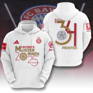 FC Bayern Munchen Champion 2024/25 Bundesliga Unisex Performance Hoodie GCL1406