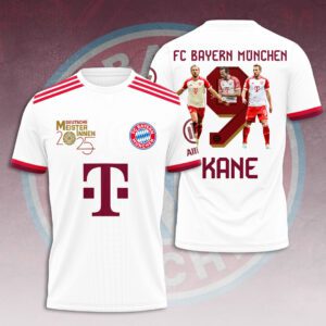 FC Bayern Munchen Champion 2024/25 Bundesliga Unisex Performance T-Shirt GCL1012