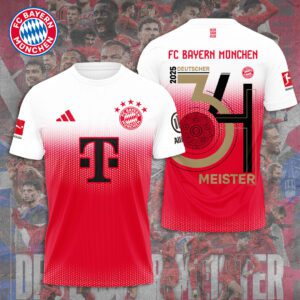 FC Bayern Munchen Champion 2024/25 Bundesliga Unisex Performance T-Shirt GCL1133