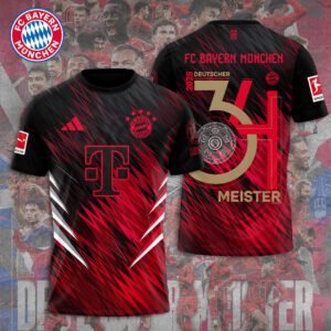 FC Bayern Munchen Champion 2024/25 Bundesliga Unisex Performance T-Shirt GCL1141