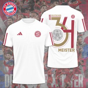 FC Bayern Munchen Champion 2024/25 Bundesliga Unisex Performance T-Shirt GCL1156