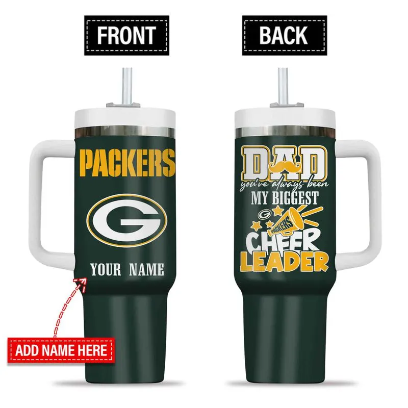 Green Bay Packers My Biggest Cheer Leader Gift For Father's Day Limited Edition 40oz Tumbler