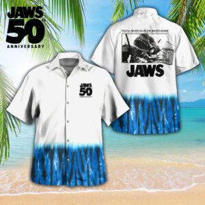 Jaws 3D Hawaiian Shirt GCL1081