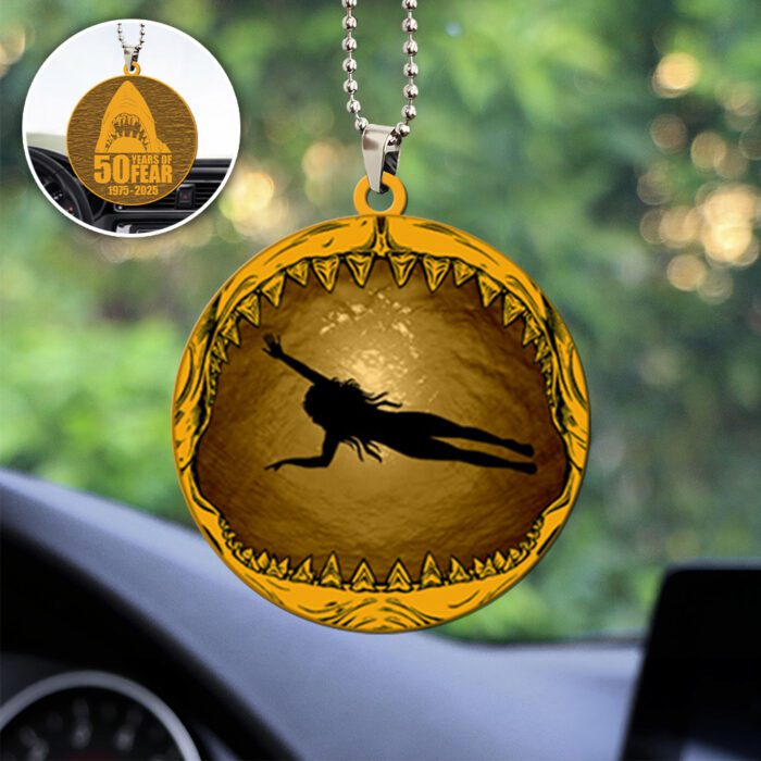 Jaws Custom Shape 2-sided Acrylic Car Ornament GCL1056